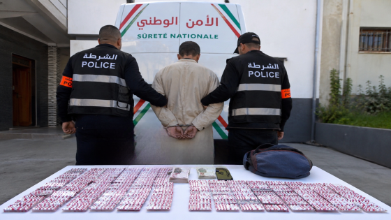 إيقاف خمسيني بتيفلت متلبسا بحيازة 7280 قرصا مهلوسا قادمة من شمال المملكة