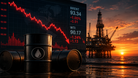 تقلبات السوق تدفع أسعار النفط إلى التراجع بنسبة 1%