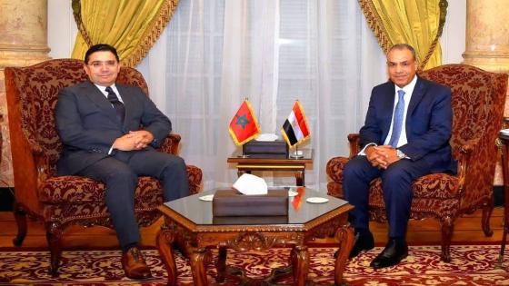 ناصر بوريطة يجري مباحثات مع نظيره المصري