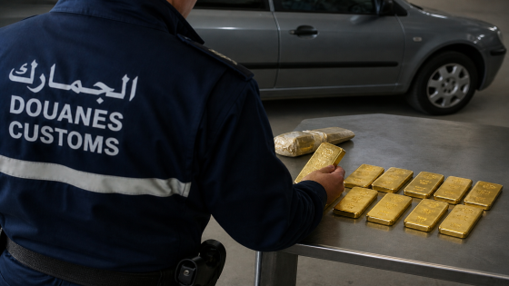إحباط محاولة تهريب أزيد من 6 كيلوغرامات من الذهب بميناء طنجة المتوسط