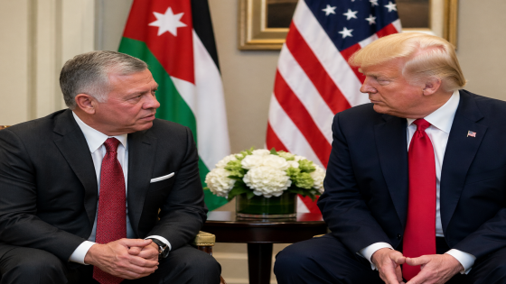 العاهل الأردني وترامب يبحثان مستجدات الأوضاع بالمنطقة وسبل تعزيز الأمن والإستقرار الإقليمي