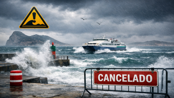 تعليق الرحلات البحرية بين طريفة وطنجة بسبب سوء الأحوال الجوية بمضيق جبل طارق