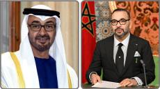 رئيس دولة الإمارات العربية المتحدة يهنئ جلالة الملك بمناسبة عيد الفطر