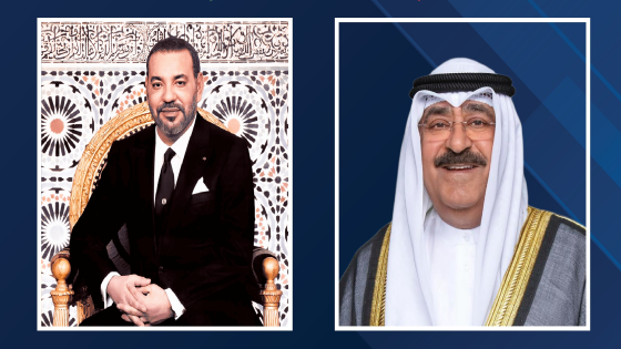 جلالة الملك يهنئ أمير دولة الكويت بمناسبة الذكرى الثانية لتوليه الإمارة