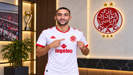 الوداد يطوي صفحة حكيم زياش بعد تجربة قصيرة إنتهت بالتراضي