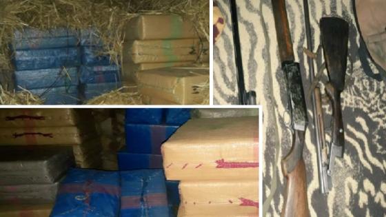 كلميم … حجز أزيد من 7 أطنان من مخدر الشيرا وبندقيتين للصيد و ذخيرة