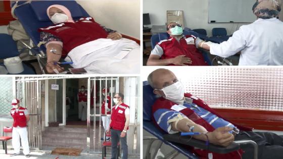 الهلال الأحمر المغربي فرع الدار البيضاء أنفا ينظم حملة للتبرع بالدم