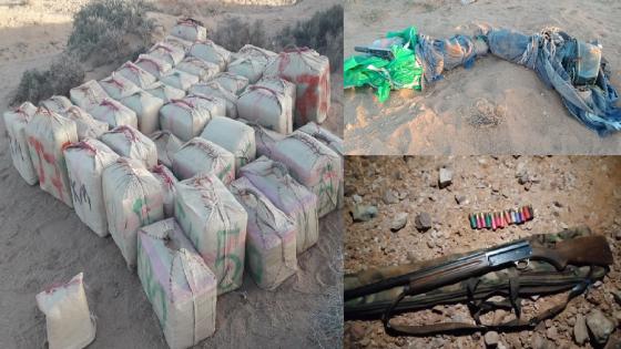 طانطان… توقيف 4 أشخاص وحجز طن و223 كيلوغراما من مخدر الشيرا