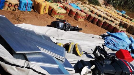 توقيف شخص وحجز 3 أطنان و700 كيلوغرام و زورق مطاطي كبير بضواحي أزمور