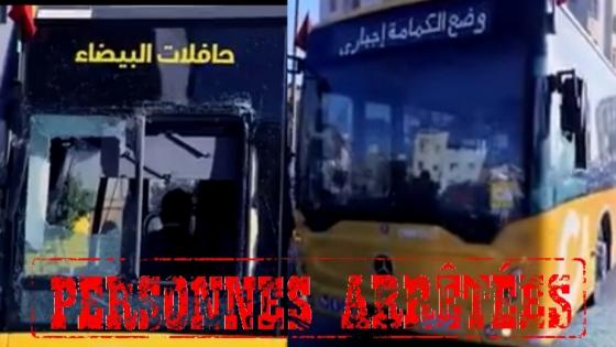 الدار البيضاء… توقيف قاصرين يشتبه تورطهما في إلحاق خسائر مادية بحافلة للنقل الحضري