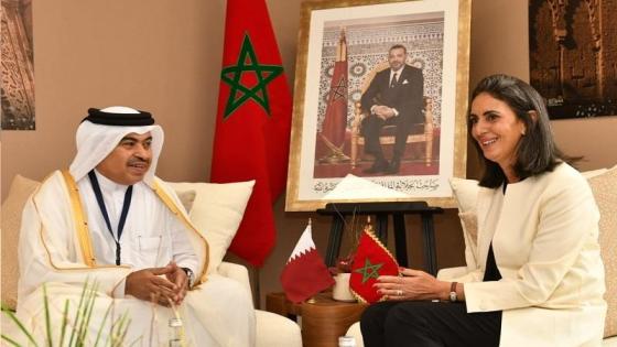 وزيرة الإقتصاد والمالية تجري مباحثات مع نظيرها القطري
