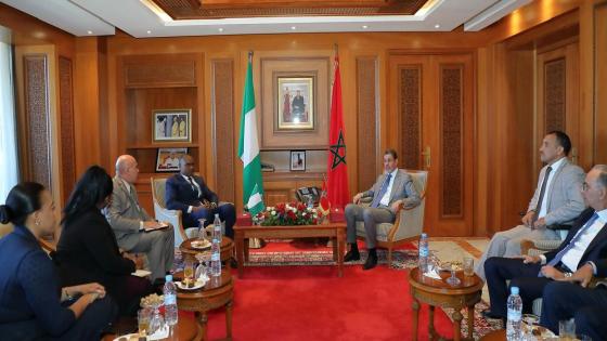 محمد عبد النباوي يجري مباحثات مع وفد قضائي من جمهورية نيجيريا