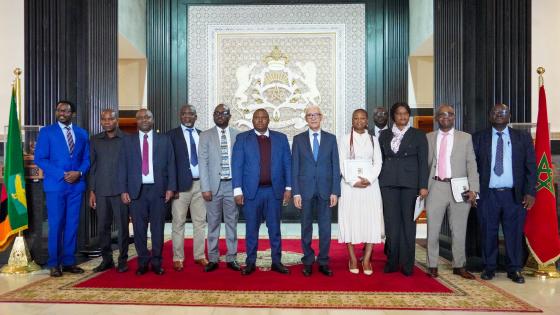 الطالبي العلمي يتباحث مع رئيس وأعضاء لجنة الشباب والرياضة وشؤون الطفل بالجمعية الوطنية لجمهورية زامبيا