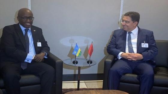 بوريطة يتباحث بنيويورك مع وزير الشؤون الخارجية والتعاون الدولي برواندا