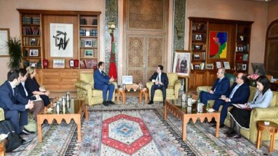 ناصر بوريطة يستقبل عمدة مونبليي “مايكل ديلافوس” 