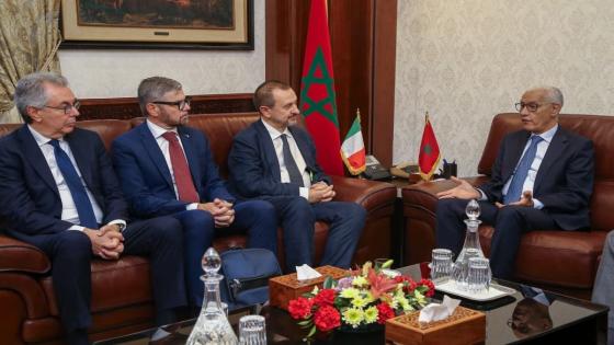 الطالبي العلمي يجري مباحثات مع وفد عن مجلسي البرلمان الإيطالي من الأغلبية والمعارضة