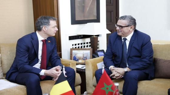 أخنوش يتباحث مع الوزير الأول البلجيكي “ألكسندر ديكرو” 