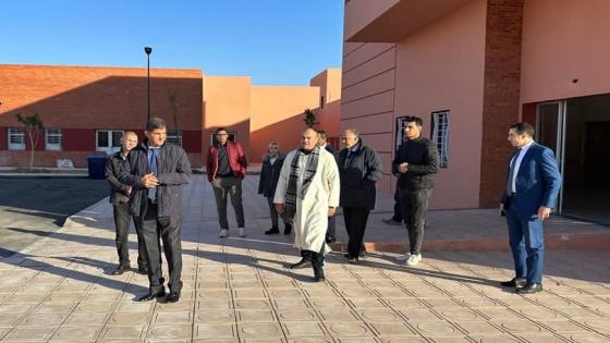 عامل إقليم شيشاوة يقوم بزيارة تفقدية لسير عدد من الأشغال التنموية بإمنتانوت