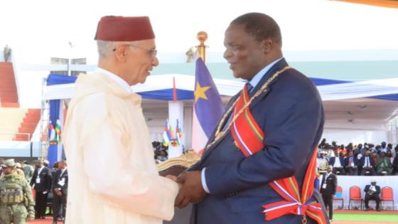 الطالبي العلمي يمثل جلالة الملك في حفل تنصيب رئيس جمهورية إفريقيا الوسطى