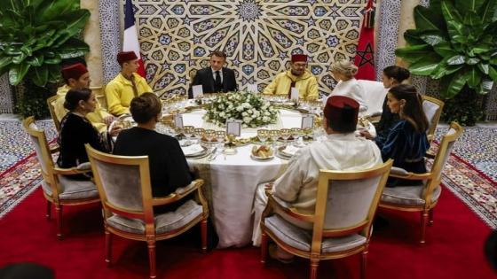 جلالة الملك يقيم مأدبة عشاء رسمية على شرف الرئيس الفرنسي إيمانويل ماكرون