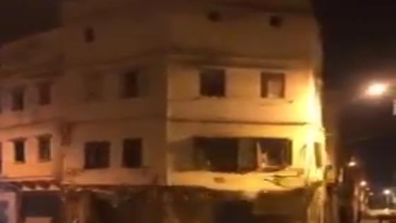 إنهيار منزل آيل للسقوط بدرب مولاي الشريف بالدار البيضاء