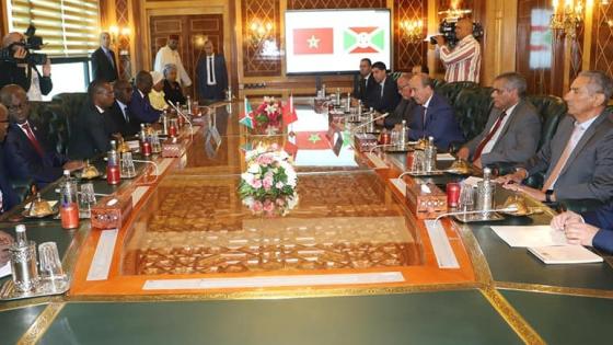 ميارة يجري مباحثات مع رئيس مجلس الشيوخ بجمهورية بوروندي