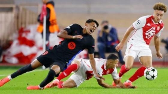 نادي برشلونة ينهزم أمام موناكو الفرنسي