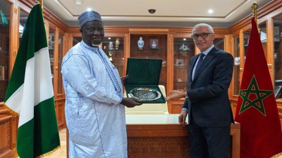 الطالبي العلمي يتباحث مع وفد من لجنة الخدمات بالجمعية الوطنية لنيجيريا