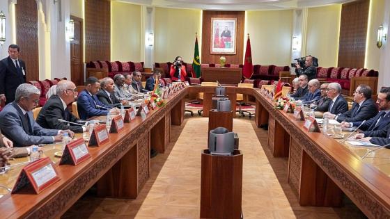 الطالبي العلمي يتباحث مع رئيس الجمعية الوطنية بالجمهورية الإسلامية الموريتانية