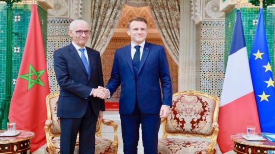 إيمانويل ماكرون يستقبل رئيس مجلس النواب راشيد الطالبي العلمي