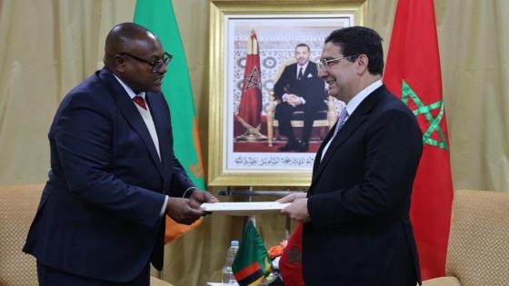 بوريطة يستقبل وزير الخارجية الزامبي حاملا رسالة خطية إلى جلالة الملك من رئيس جمهورية زامبيا