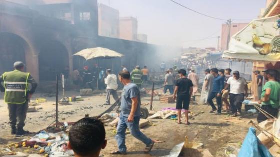 شيشاوة.. حريق بمحلات تجارية بسيدي المختار