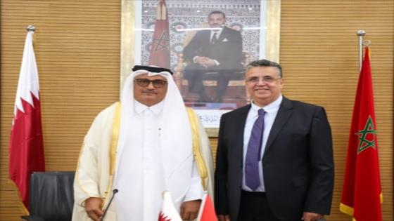 عبد اللطيف وهبي يستقبل وزير العدل القطري