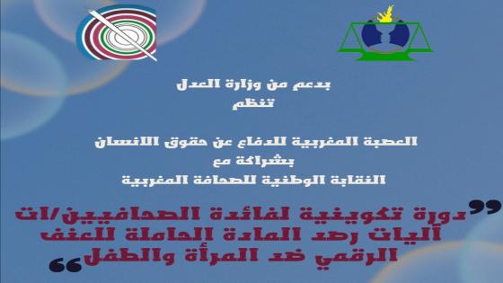 دورة تكوينية لفائدة الصحافيين حول آليات رصد المادة الحاملة للعنف الرقمي ضد المرأة والطفل
