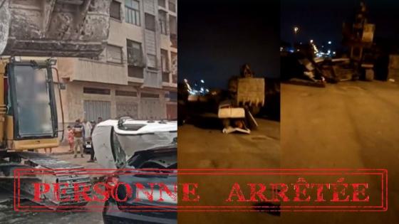 الدار البيضاء.. توقيف متورط في إلحاق خسائر مادية بممتلكات الغير بواسطة آلة حفر