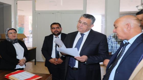 وهبي يتفقد مراكز الإمتحان لمباراة توظيف الملحقين القضائيين