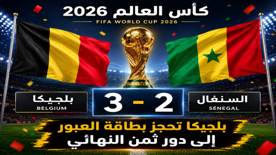 بلجيكا تقلب تأخرها أمام السنغال إلى فوز دراماتيكي وتتأهل إلى ثمن نهائي مونديال 2026