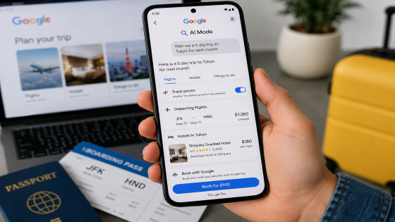 “غوغل” توسّع قدرات “AI Mode” لتخطيط الرحلات وتتبع أسعار الطيران والفنادق