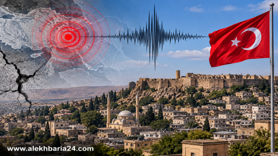 زلزال بقوة 5,4 درجات يهز جنوب شرق تركيا دون تسجيل خسائر فورية