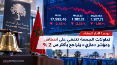 بورصة الدار البيضاء تنهي تداولات الجمعة على الإنخفاض