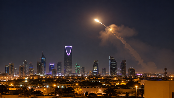 قوات الدفاع الجوية السعودية تعترض صاروخاً باليستياً إستهدف الرياض