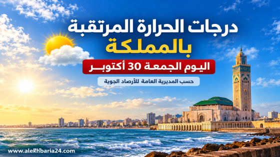 درجات الحرارة المرتقبة بعدد من مناطق المملكة