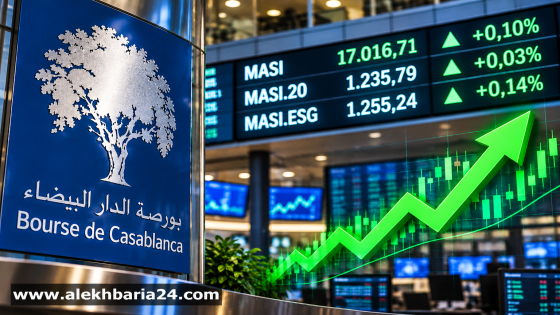 بورصة البيضاء تستهل تداولات الثلاثاء بإرتفاع طفيف لمؤشراتها الرئيسية