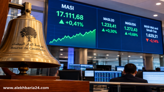 بورصة البيضاء تفتتح تداولات الأربعاء على الإرتفاع ومؤشر “MASI” يربح 0,41%