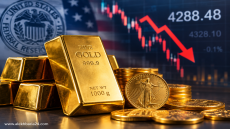 الذهب يتراجع وسط ترقب قرار “الإحتياطي الفيدرالي” بشأن أسعار الفائدة