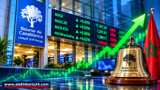بورصة البيضاء تفتتح تداولات الجمعة على الإرتفاع ومؤشر “MASI” يربح 0,43%
